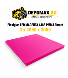 Plexiglas LED Magenta 4486 PMMA turnat satinat 3 x 2050 x 3050 mm